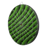 Hypnotic Green Wavy Lines Dart Board Dartscheibe (Vorderseite rechts)
