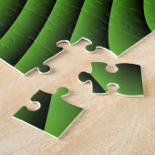 Hypnotic Green Wavy Lines Schwieriges Puzzle (Seite)