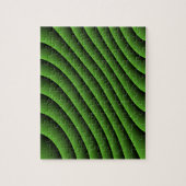 Hypnotic Green Wavy Lines Schwieriges Puzzle (Vertikal)