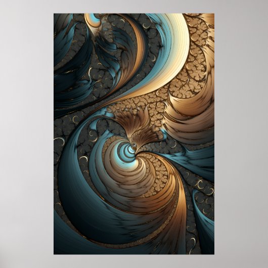 Hypnotic Journey of Psychedelic Abstracts Poster (Vorne)