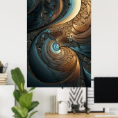 Hypnotic Journey of Psychedelic Abstracts Poster (Heimbüro)