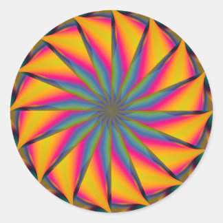 Hypnotic Mandala Runder Aufkleber