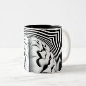 Hypnotic Mind Maze Zweifarbige Tasse (VorderseiteRechts)