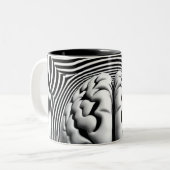 Hypnotic Mind Maze Zweifarbige Tasse (Vorderseite Links)