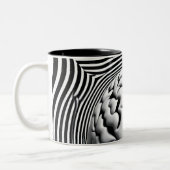 Hypnotic Mind Maze Zweifarbige Tasse (Links)