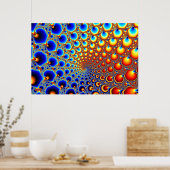 Hypnotic Portal - Fraktal Poster (Küche)