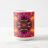 Hypnotic Red Mandala Kaffeetasse (Mittel)
