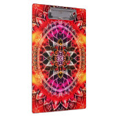 Hypnotic Red Mandala Klemmbrett (Rechts)