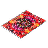 Hypnotic Red Mandala Notizblock (Linke Seite)