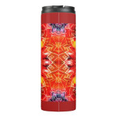 Hypnotic Red Mandala Thermosbecher (Rückseite)