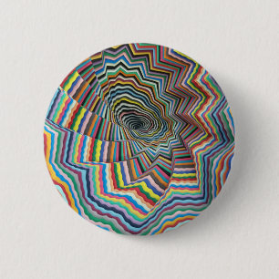 Hypnotic Spiral Button