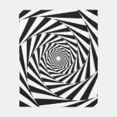 Hypnotic Spiral Pattern Fleecedecke (Vorderseite)