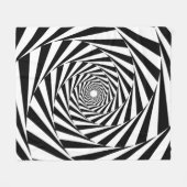 Hypnotic Spiral Pattern Fleecedecke (Vorderseite (Horizontal))