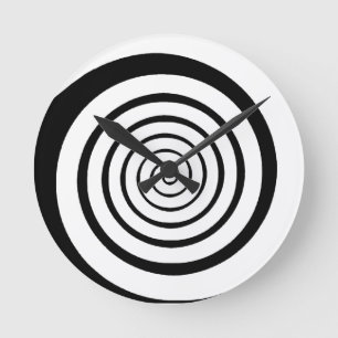 hypnotic spiral runde wanduhr
