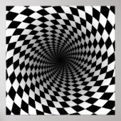 Hypnotic Squares Psychedelic Poster (Vorne)