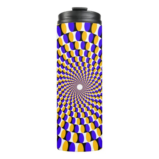 Hypnotic surreal abstrakt thermosbecher (Vorderseite)