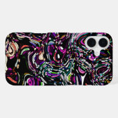Hypnotic Swirl Energy Lila iPhone Hülle (Rückseite (Horizontal))
