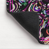 Hypnotic Swirl Energy Lila Mousepad (Ecke)