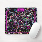 Hypnotic Swirl Energy Lila Mousepad (Mit Mouse)