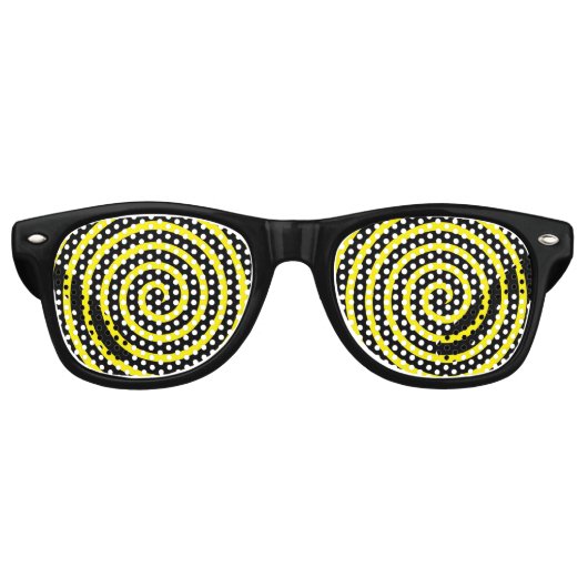 Hypnotic Swirl Partybrille (Vorderseite)