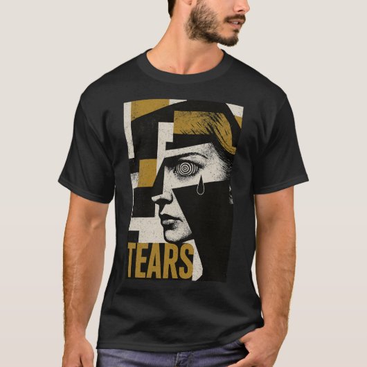 Hypnotic Tears: Abstract Emotion T-Shirt (Vorderseite)