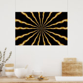 Hypnotic Trippy Mesmeriing Psychedelic Art Poster (Küche)