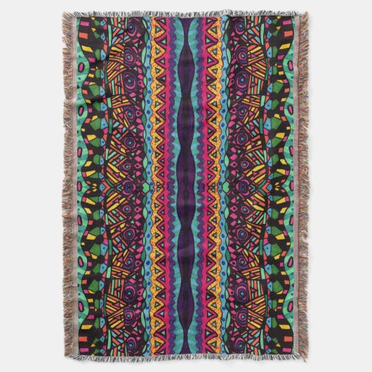 Hypnotic Voyage - Abstraktes Kunstmuster Decke (Vorderseite Vertikal)