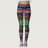 Hypnotic Voyage - Abstraktes Kunstmuster Leggings (Vorderseite)