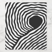 Hypnotic Wave Weinetikett (Einzelnes Label)