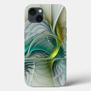 Hypnotische Abstrakt Golden Turquoise Aquamarines  Case-Mate iPhone Hülle
