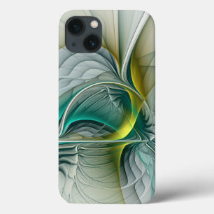 Hypnotische Abstrakt Golden Turquoise Aquamarines  Case-Mate iPhone Hülle