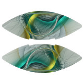 Hypnotische Abstrakt Golden Turquoise Aquamarines Football (Paneele)