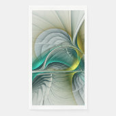 Hypnotische Abstrakt Golden Turquoise Aquamarines  Serviette (Vorderseite)