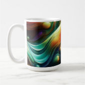 Hypnotische abstrakte Landschaft Kaffeetasse (Links)