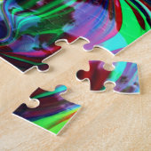 Hypnotische Abstrakte Rainbow-Paint-Wirbel Puzzle (Seite)