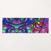 Hypnotische Abstrakte Rainbow-Paint-Wirbel Yogamatte (Vorderseite (Horizontal))