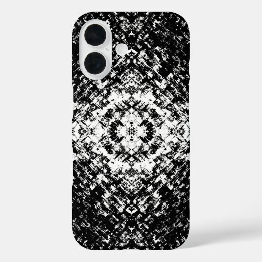 Hypnotische Abstrakte Schwarz-Weiß-Moderne Kunst Case-Mate iPhone Hülle (Rückseite)