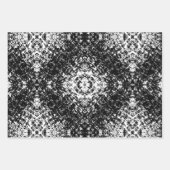 Hypnotische Abstrakte Schwarz-Weiß-Moderne Kunst Geschenkpapier Set (Vorderseite)