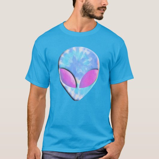 Hypnotische Alien Gefärbte Krawatte T-Shirt (Vorderseite)