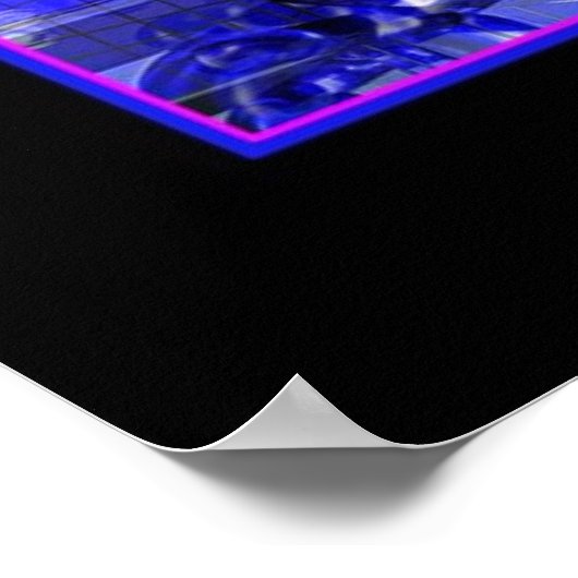 Hypnotische Blues Poster (Ecke)