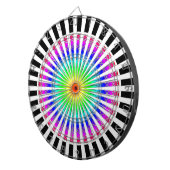 Hypnotische Blume Dartscheibe (Vorderseite rechts)