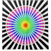 Hypnotische Blume Duschvorhang (Vorderseite)