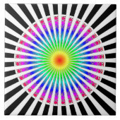 Hypnotische Blume Fliese (Vorderseite)