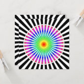 Hypnotische Blume Karte (Vorderseite/Rückseite Beispiel)