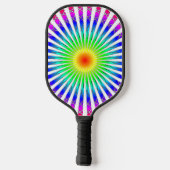 Hypnotische Blume Pickleball Schläger (Rückseite)