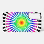Hypnotische Blume Samsung Galaxy Hülle (Rückseite (Horizontal))