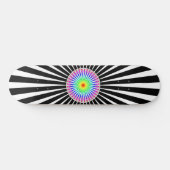 Hypnotische Blume Skateboard (Horizontal)