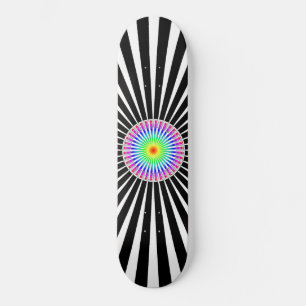 Hypnotische Blume Skateboard