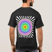 Hypnotische Blume T-Shirt (Rückseite)