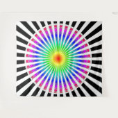 Hypnotische Blume Wandteppich (Vorderseite (Horizontal))